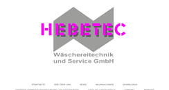 Desktop Screenshot of hebetec.de