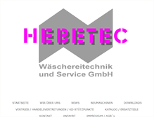 Tablet Screenshot of hebetec.de